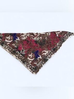 Vintage floral silk scarf by Express 34" by 34"